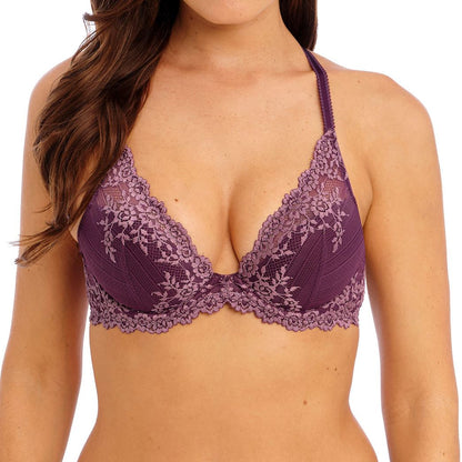 Wacoal Embrace Lace Plunge Bra - Italian Plum/Valerian