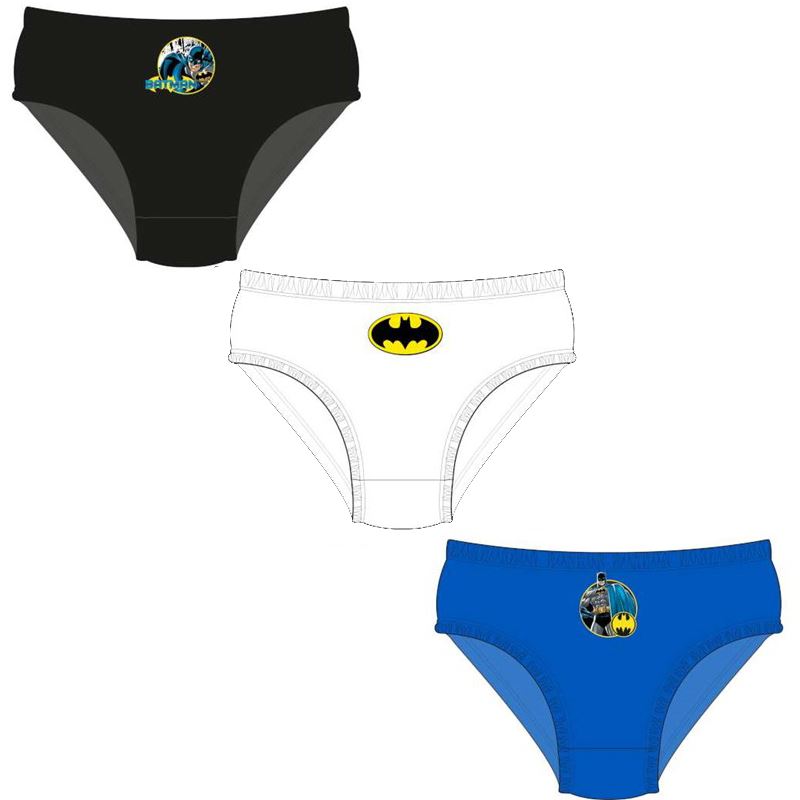 Boys Batman Briefs Style 1 (3 Pack) Batman