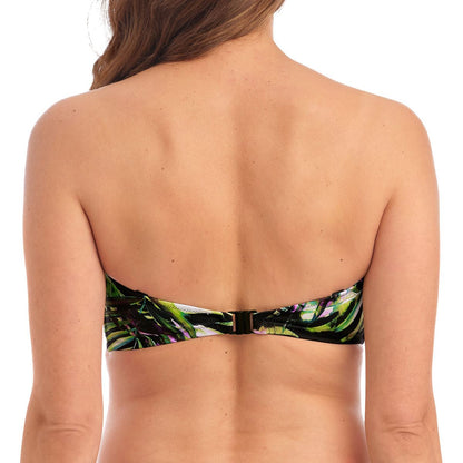 Fantasie Palm Valley Twist Bandeau Bikini Top - Black