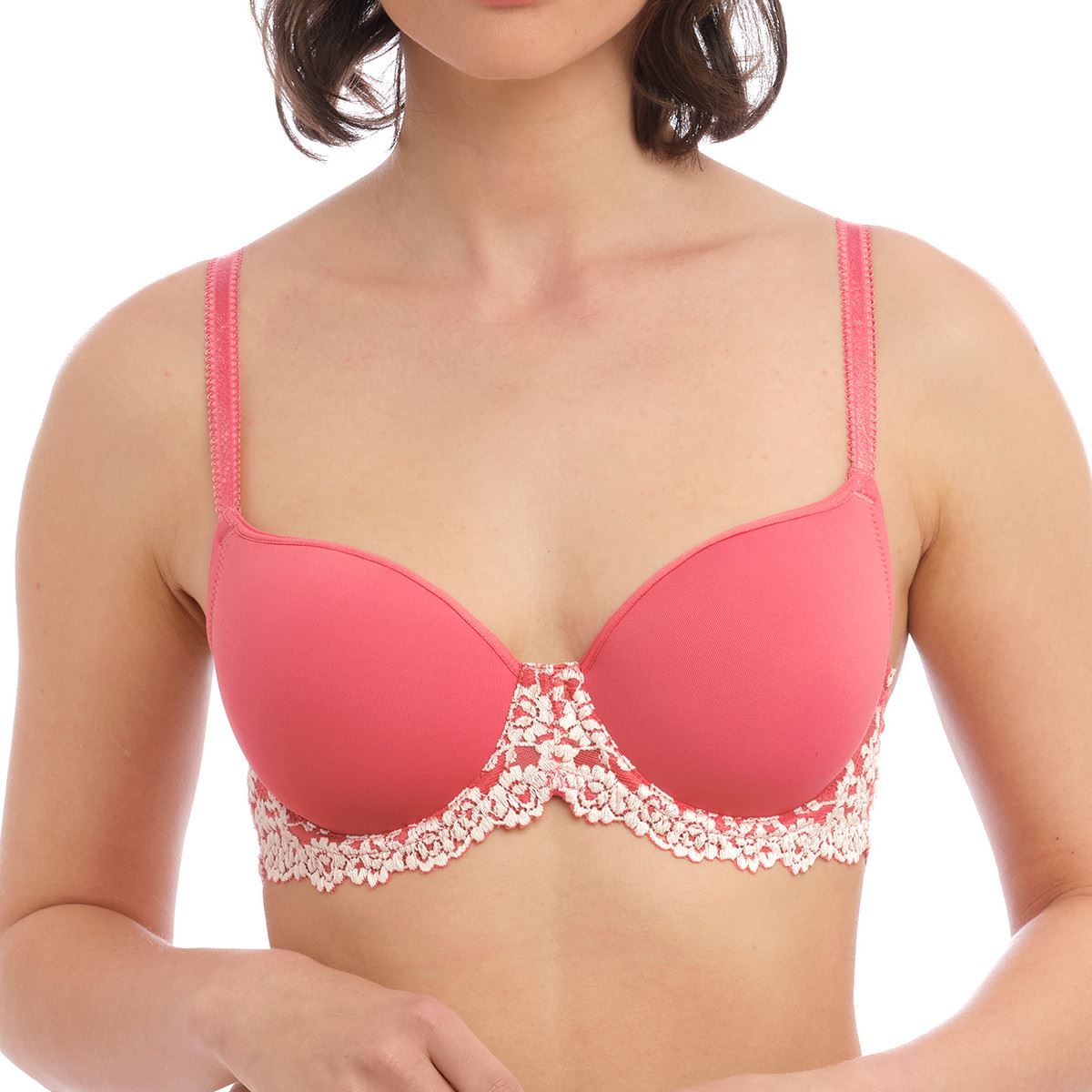 Wacoal Embrace Lace Contour Bra - Faded Rose/White Sand