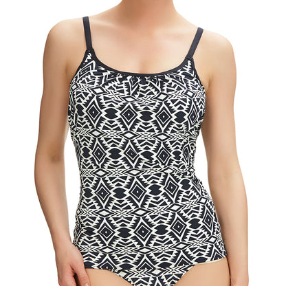 Fantasie Beqa Scoop Neck Tankini Top - Black/Cream