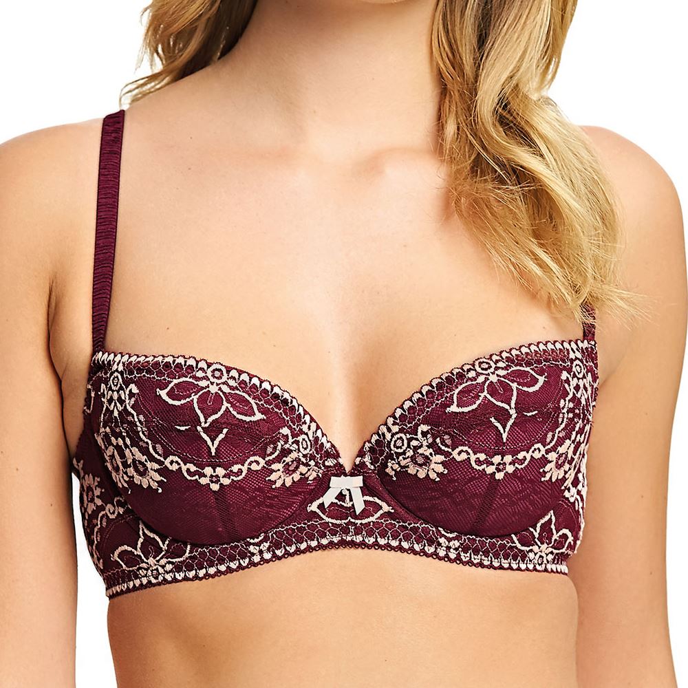 Wacoal Frivole Balcony Bra - Merlot