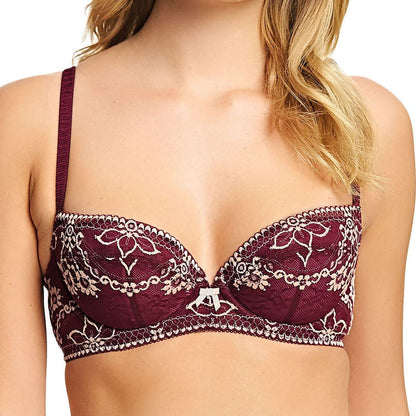 Wacoal Frivole Balcony Bra - Merlot