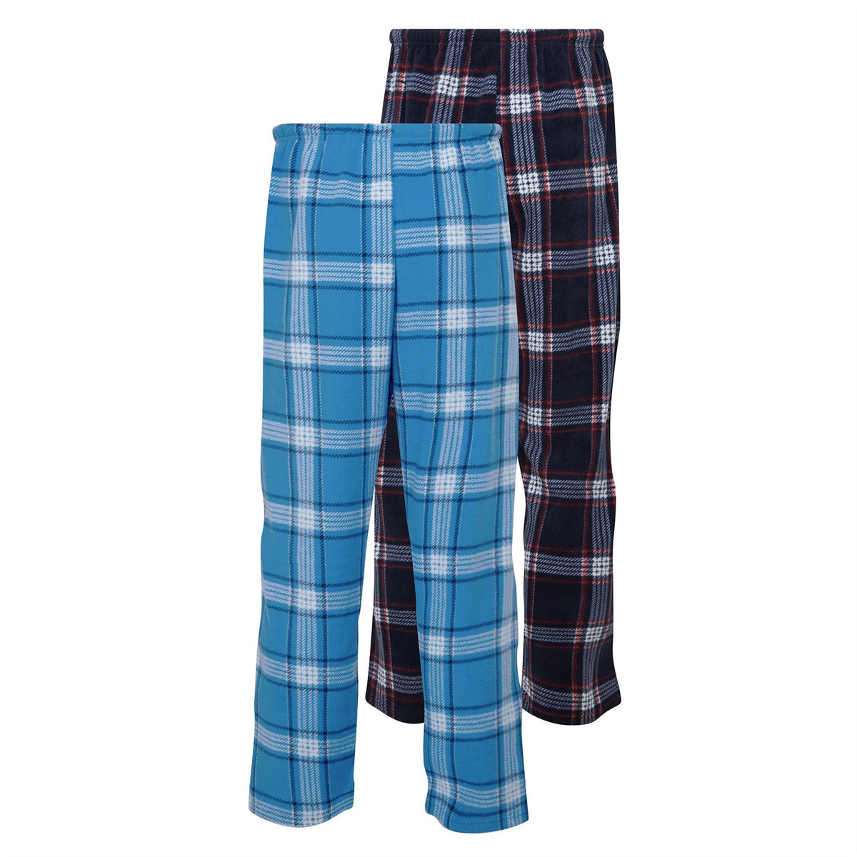 Marlon Mens Check Fleece Lounge Pants (2 Pack) - Multi Marlon