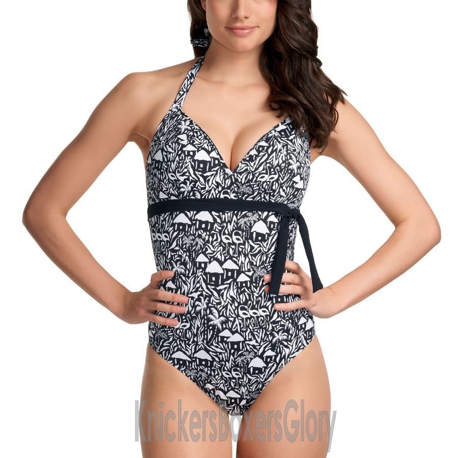 Freya La Bamba Soft Triangle Swimsuit - Black/White