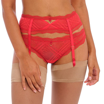 Freya Fatale Suspender Belt - Chilli Red