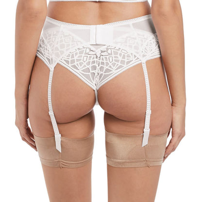Freya Soiree Lace Suspender Belt - White