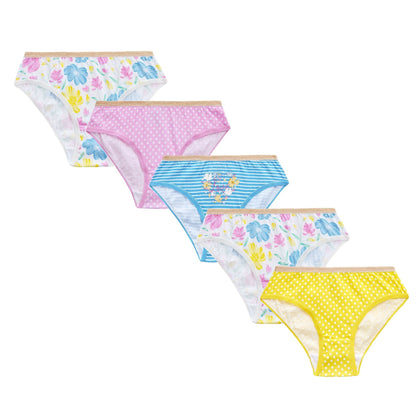 4Kidz Girls Briefs 5 Pack - Flowers (2-6 Years) 4Kidz
