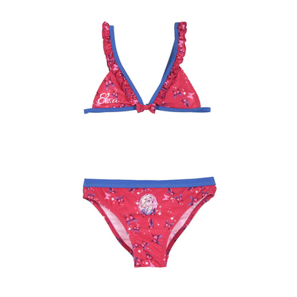 Girls Disney Frozen 2 Triangle Butterfly Bikini Set - Fushia