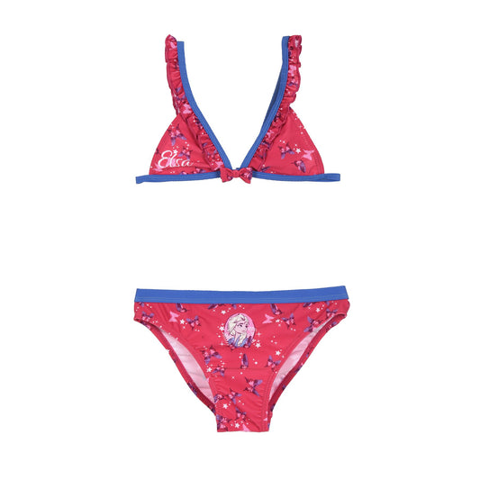 Girls Disney Frozen 2 Triangle Butterfly Bikini Set - Fushia