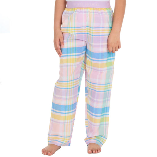 Forever Dreaming Girls Woven Check Lounge Pants - Pink