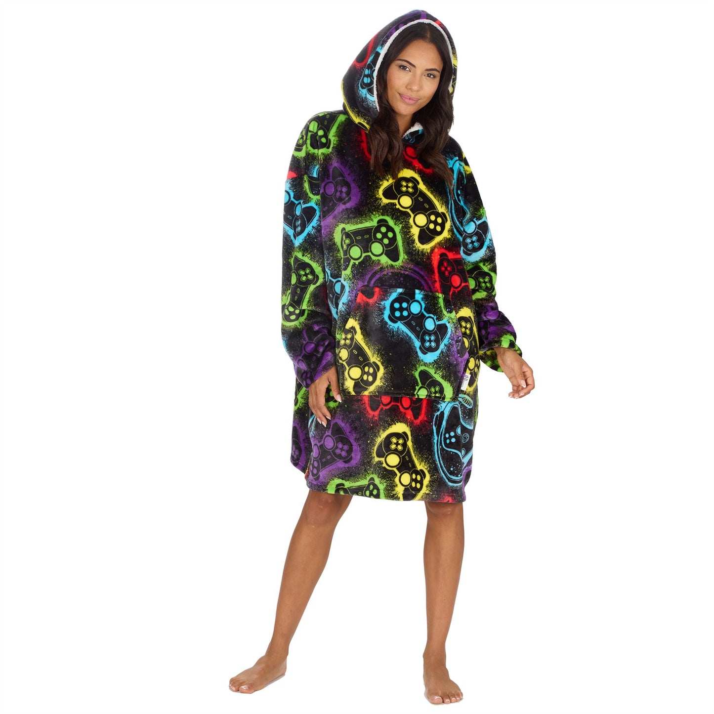 Huggable Hoodie Mens Fleece Oversized Hoodie - Gaming