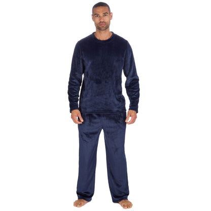 Cargo Bay Mens Flannel Fleece Pyjamas - Navy