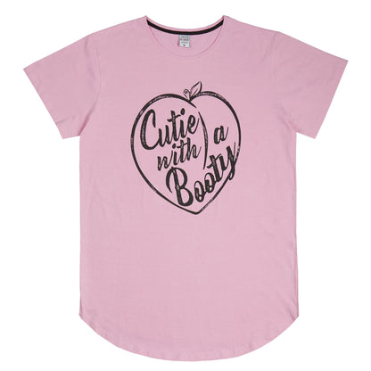 Forever Dreaming 'Cutie With A Booty' Frill Nightdress - Pink