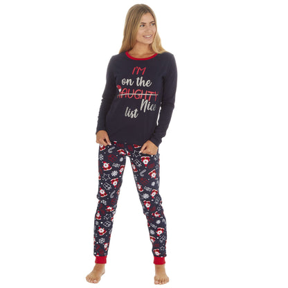 PJ's Womens 'I'm On The Naughty/Nice List' Pyjama Set