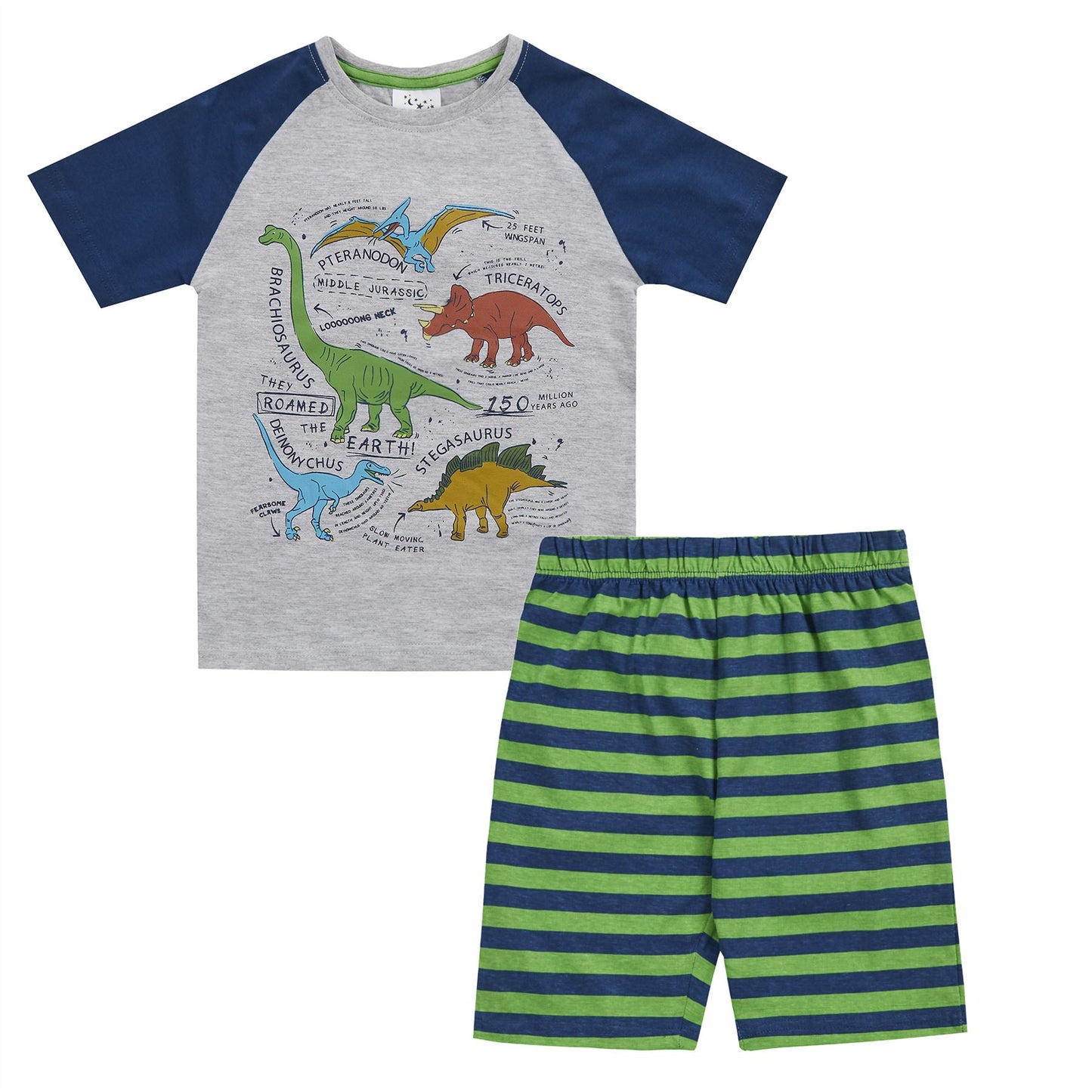 Minikidz Kids Dinosaur Pyjamas - Grey/Multi