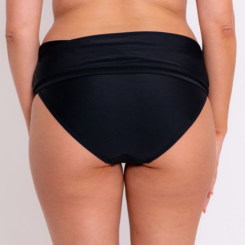 Curvy Kate First Class Deep Fold Over Bikini Brief - Black