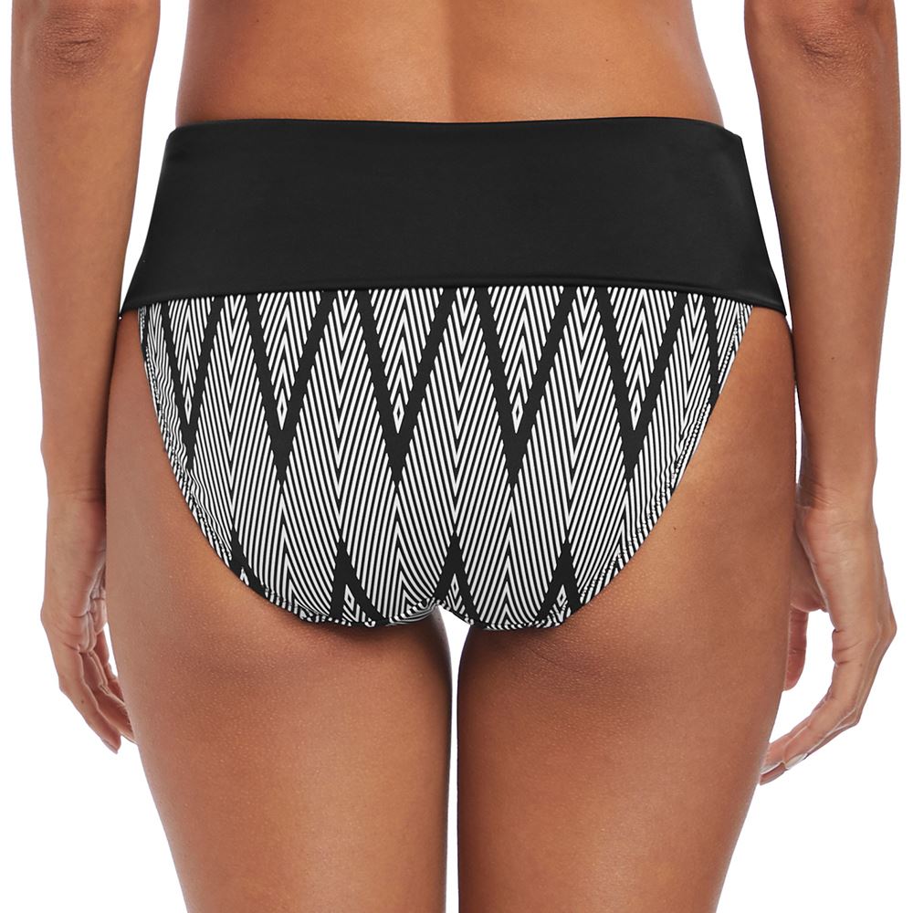 Fantasie Geneva Classic Fold Bikini Brief - Black/White