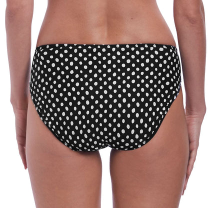Fantasie Santa Monica Mid Rise Bikini Brief - Black/White