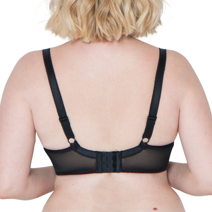 Curvy Kate Check Me Out Balcony Bra - Black/Multi