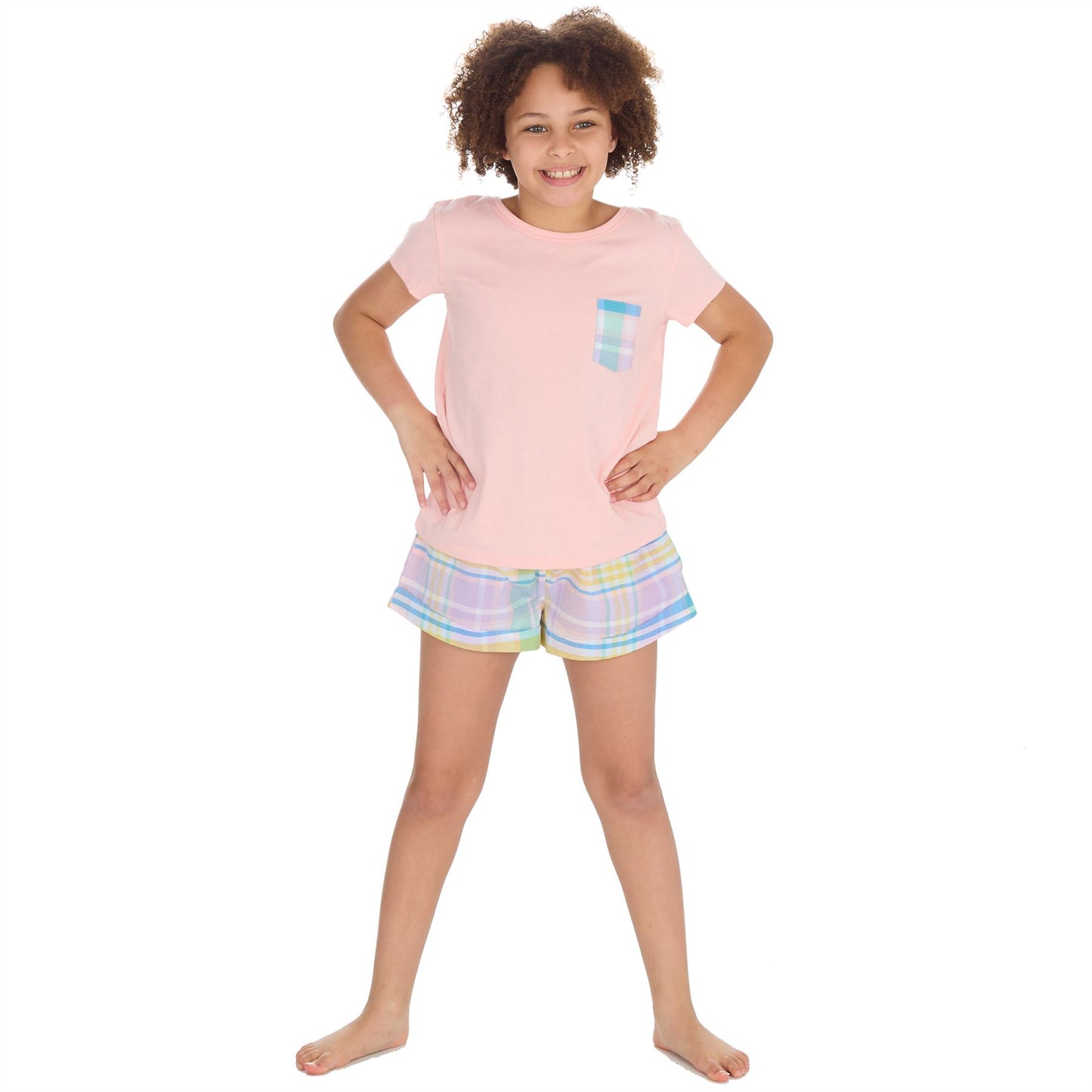 Forever Dreaming Girls Jersey Top and Woven Shorts - Pink
