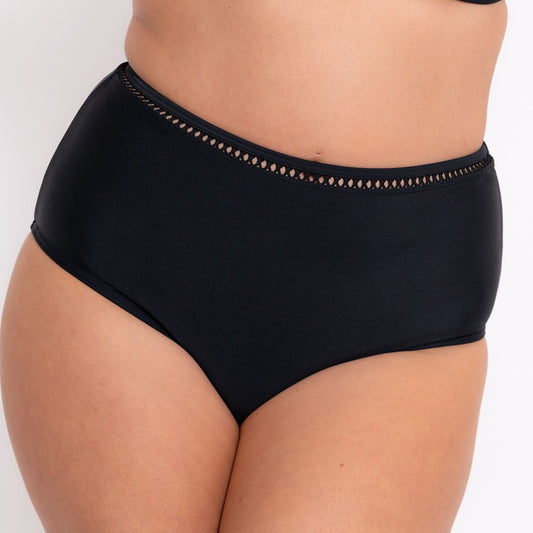 Curvy Kate First Class High Waist Bikini Brief - Black