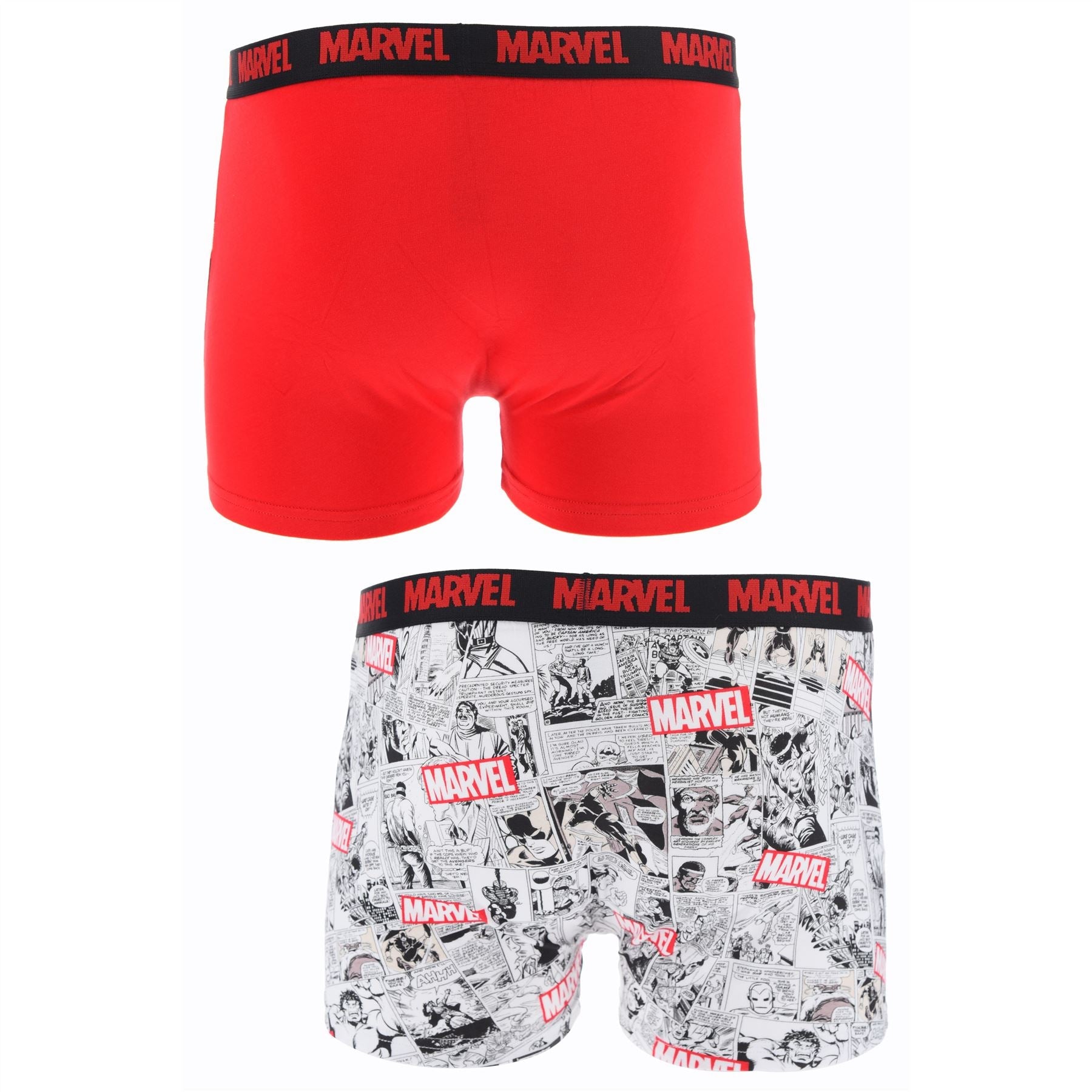 Mens Marvel Boxer Shorts (2 Pack) - Red/Multi Marvel