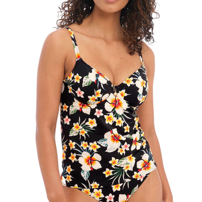 Freya Havana Sunrise Plunge Tankini Top - Multi