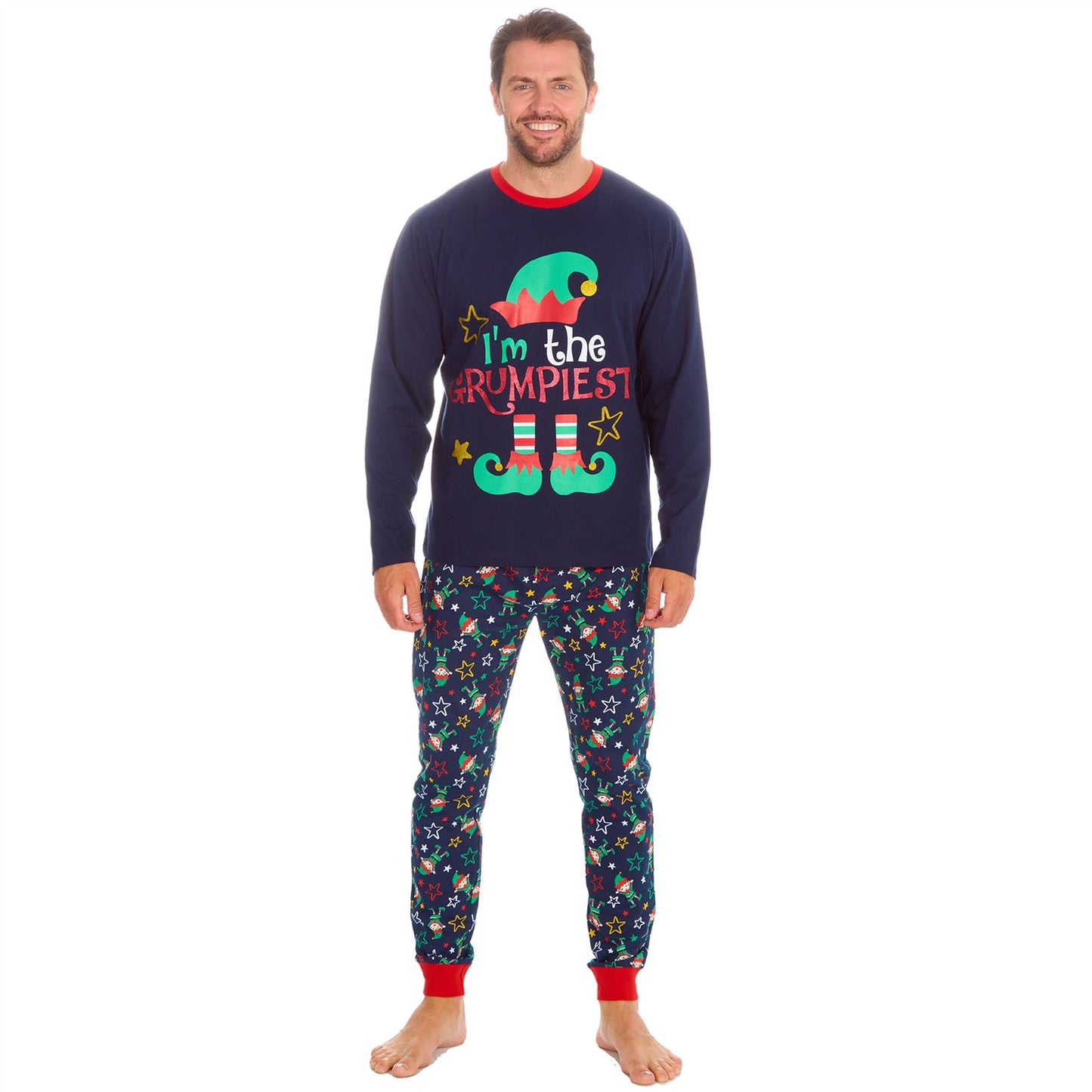 PJ's Mens 'I'm The Grumpiest' Christmas Pyjamas