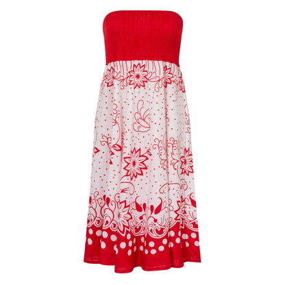 Pistachio 2 In 1 Dress/Skirt - Red