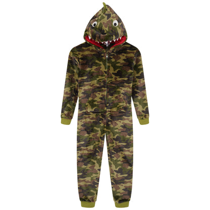 Nifty Kids Camo Lizard Fleece Onesie
