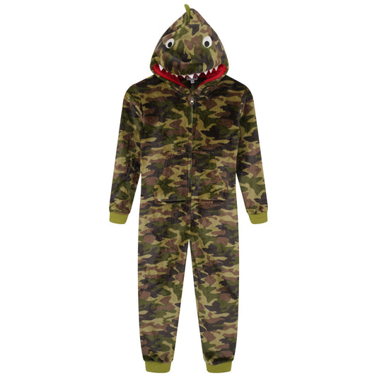 Nifty Kids Camo Lizard Fleece Onesie