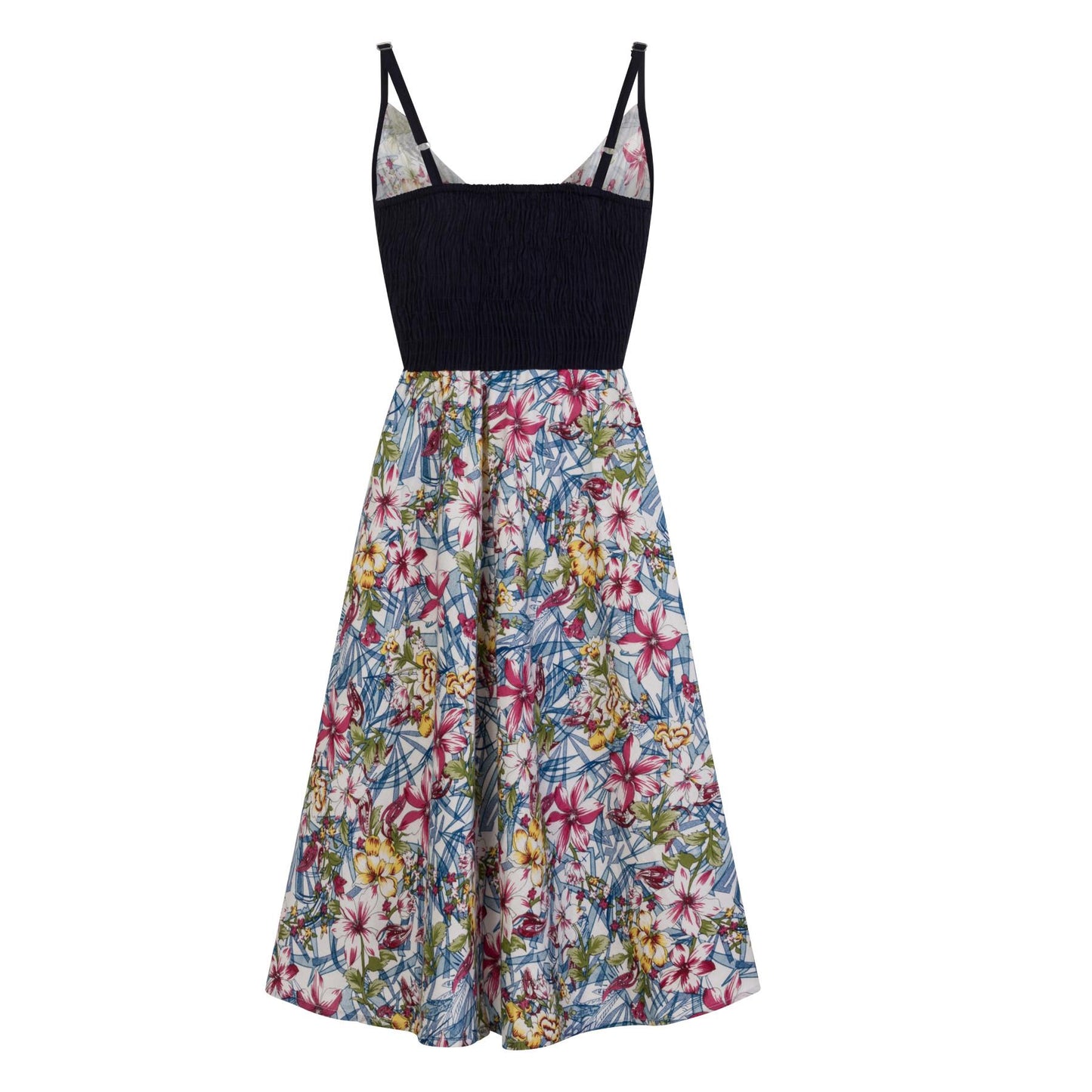 Pistachio Floral Print Crossover Dress