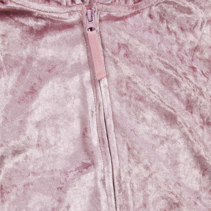 Forever Dreaming Girls Crushed Velvet Onesie - Pink