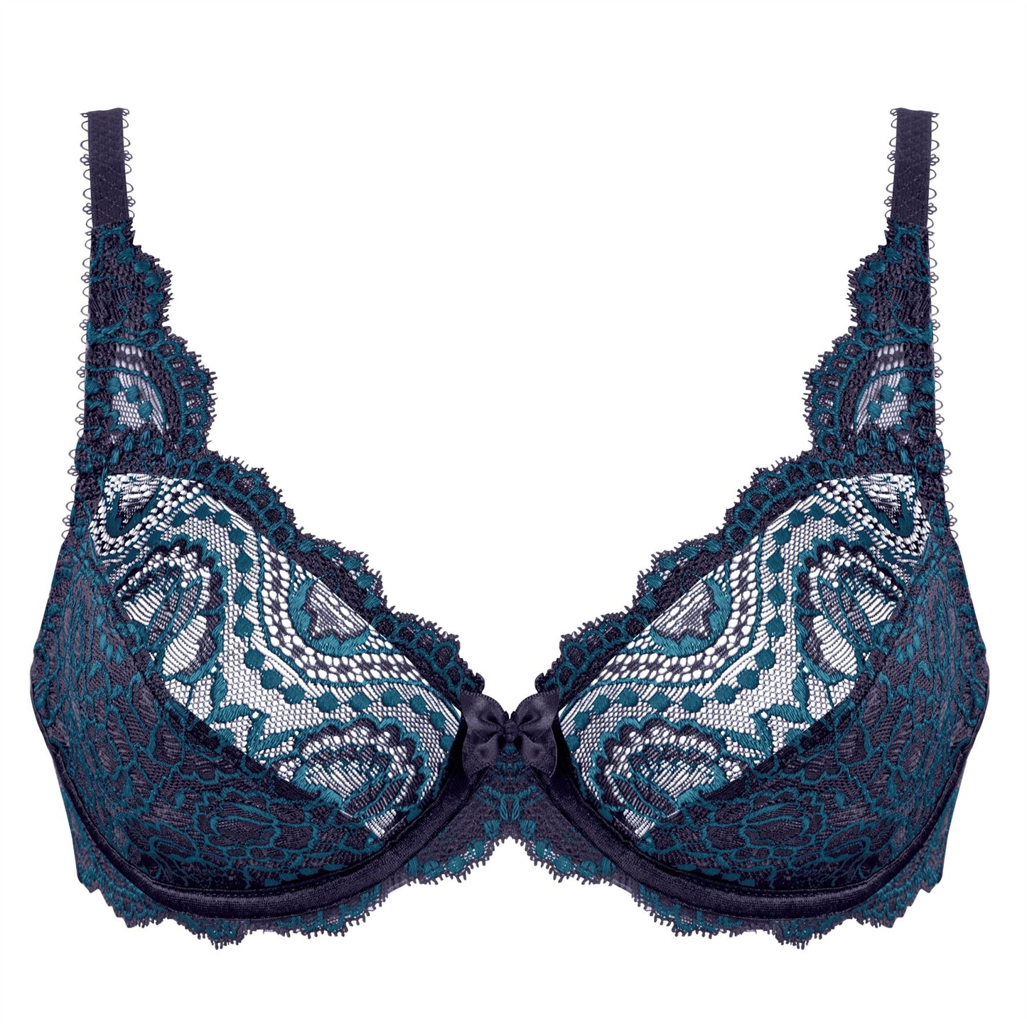 Playtex Flower Elegance Lace Bra - Anchor Navy