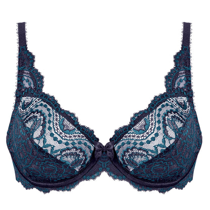Playtex Flower Elegance Lace Bra - Anchor Navy
