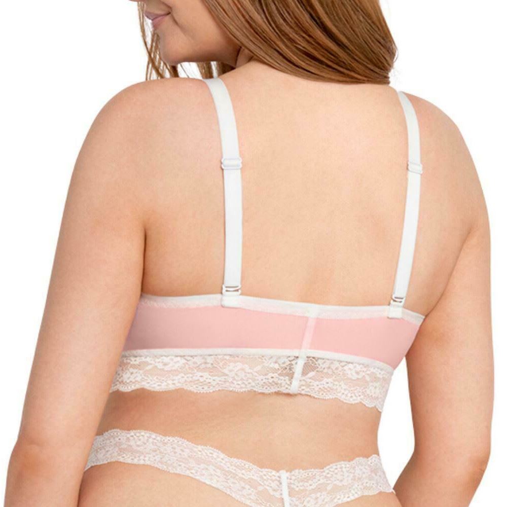 Curvy Kate Twice The Fun Reversible Bralette - White/Pink