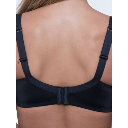 Gemm Full Cup Heart Print Bra - Black/Pink