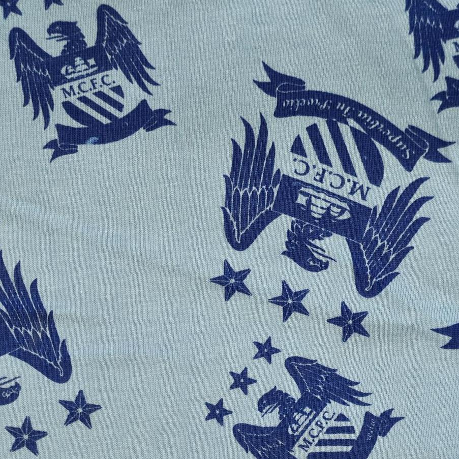 Mens Manchester City Crest Lounge Pants - Blue