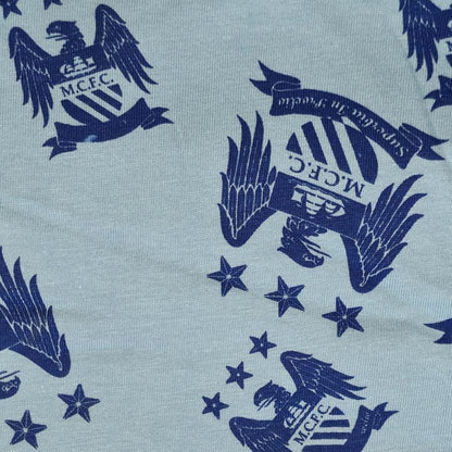 Mens Manchester City Crest Lounge Pants - Blue