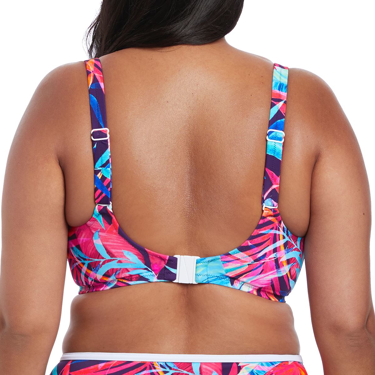 Elomi Paradise Palm Multiway Plunge Bikini Top - Ink