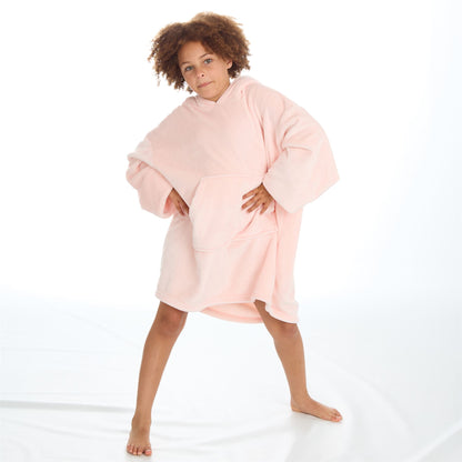 Slumber Party Kids Plush Fleece Oversized Hoodie - Pink