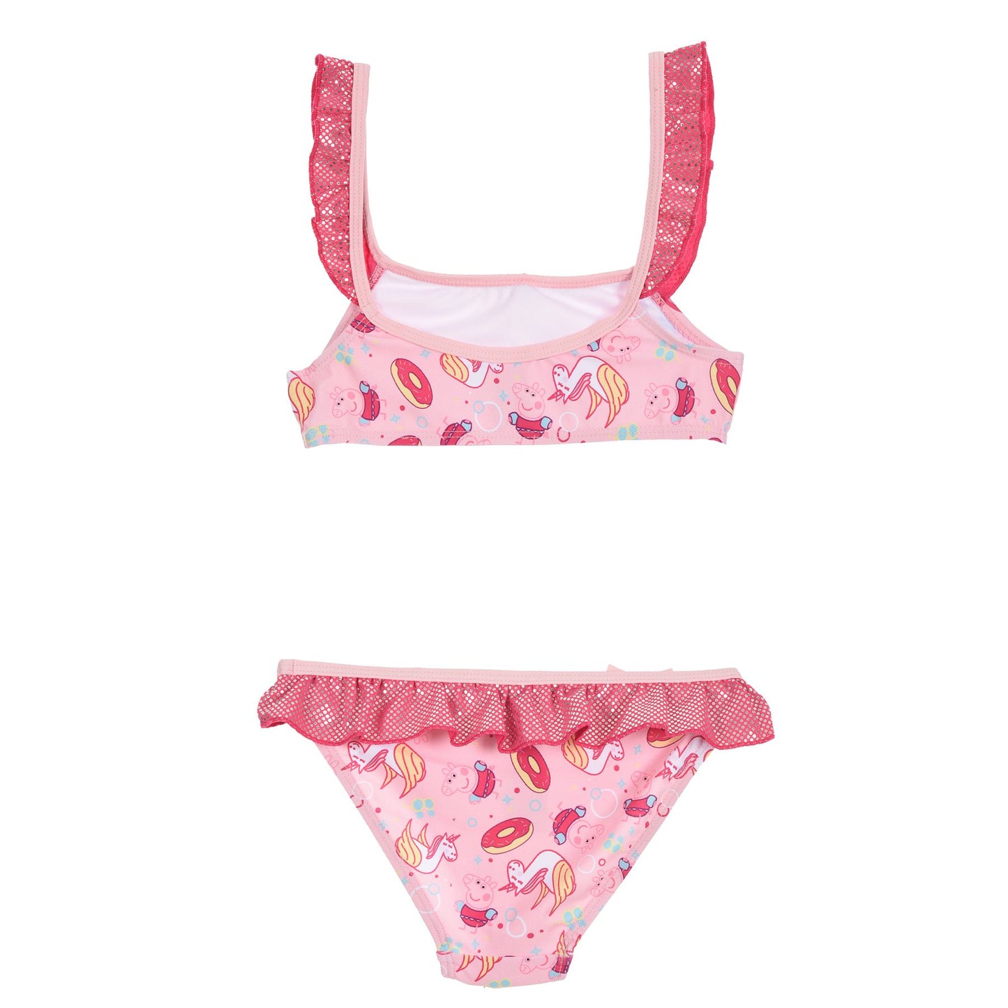 Girls Peppa Pig Metallic Spot Bikini Set - Pink