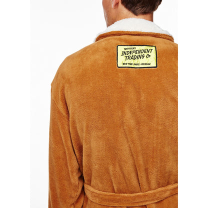Only Fools and Horses Mens Del Boy Fleece Robe - Brown Only Fools and Horses