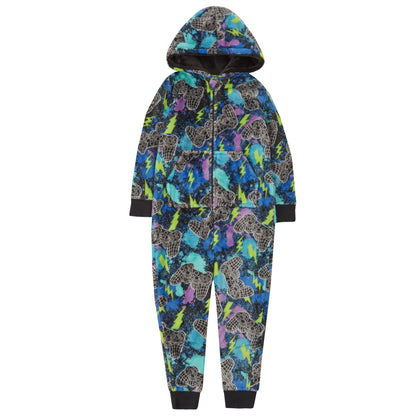 Onezee Kids Fleece Gaming Onesie - Multi