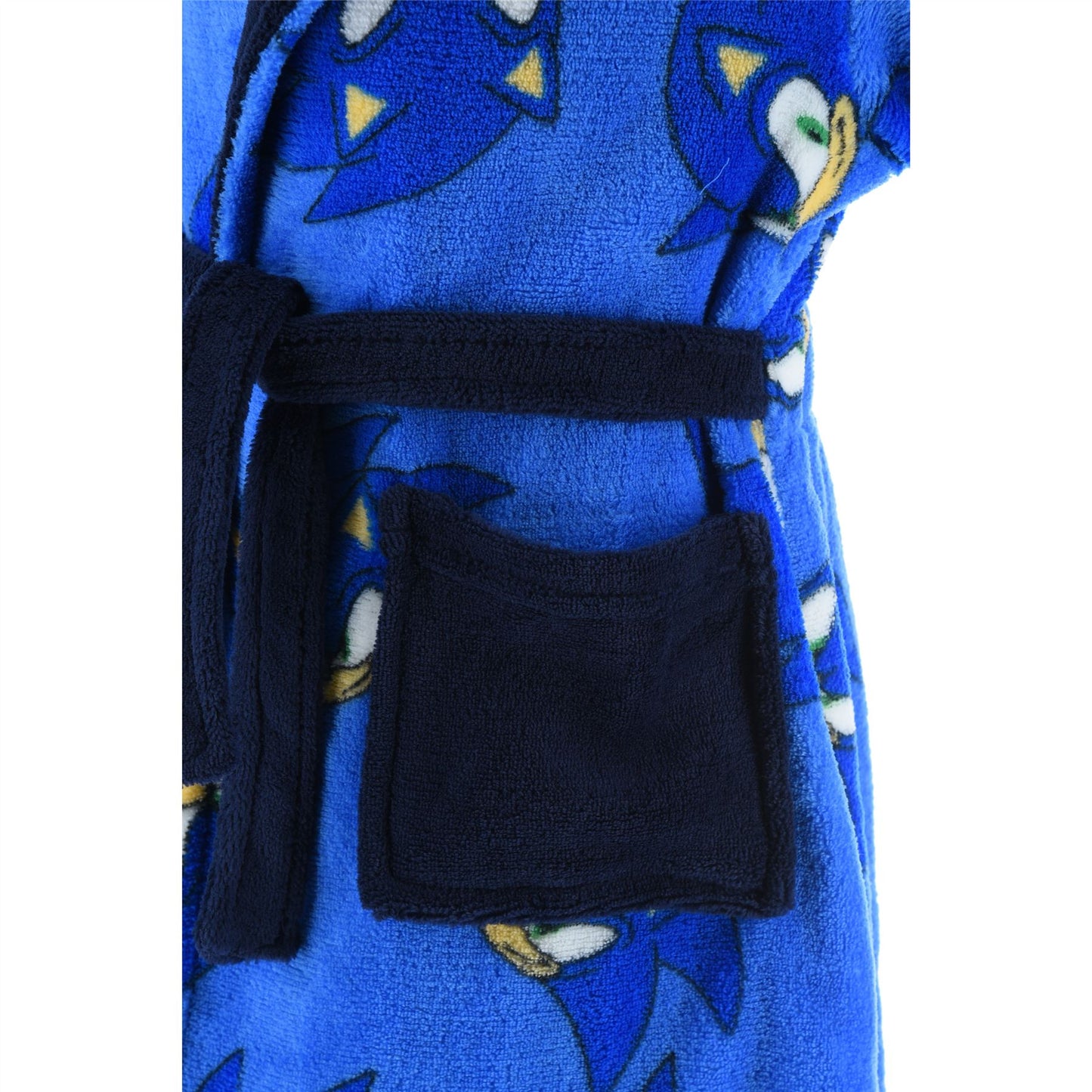 Sonic Kids Fleece Robe - Blue