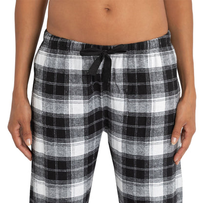 Momentii Womens Jersey/Flannel Pyjama Set - Grey Check Momentii