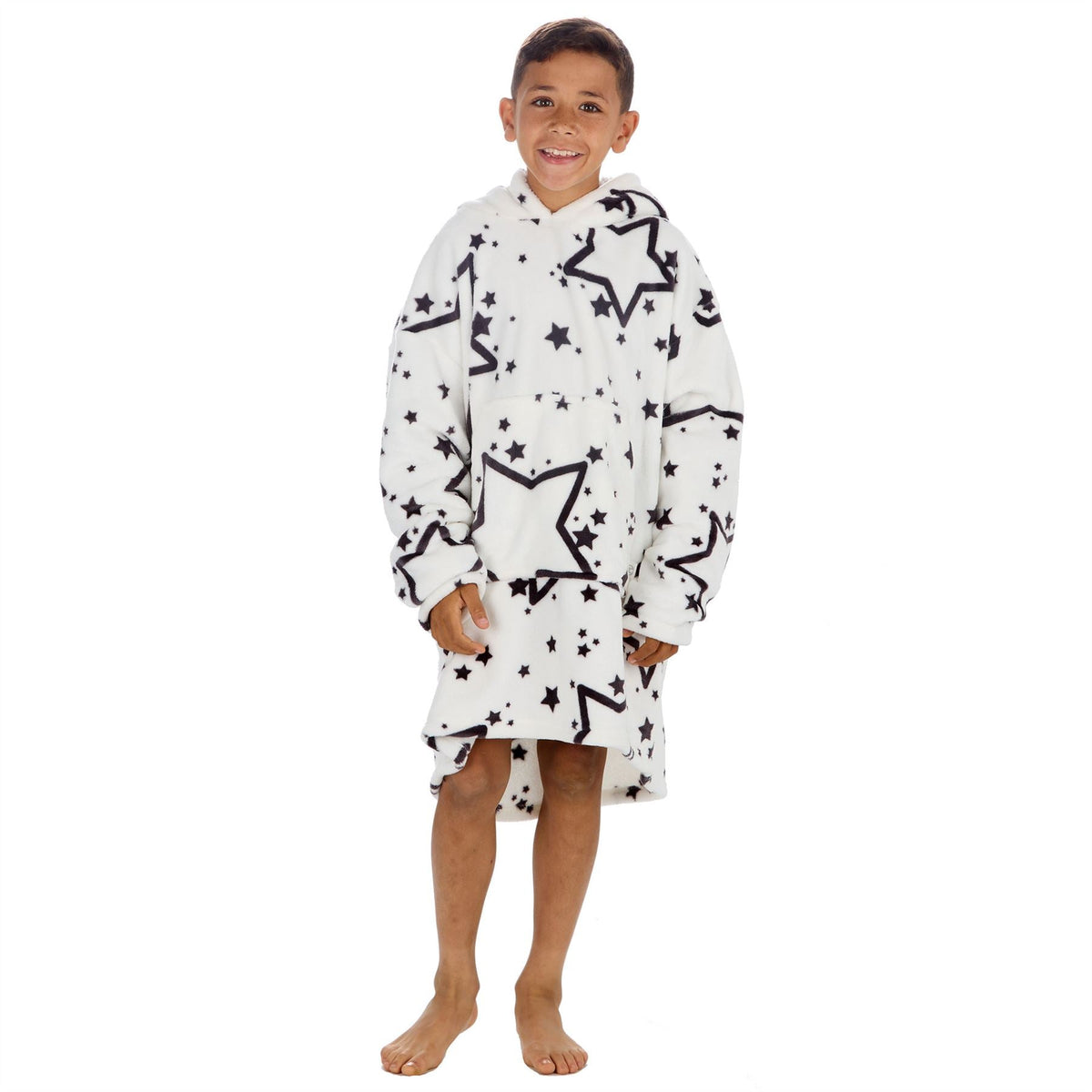 Huggable Hoodie Kids Fleece Oversized Hoodie - Stars Huggable Hoodie