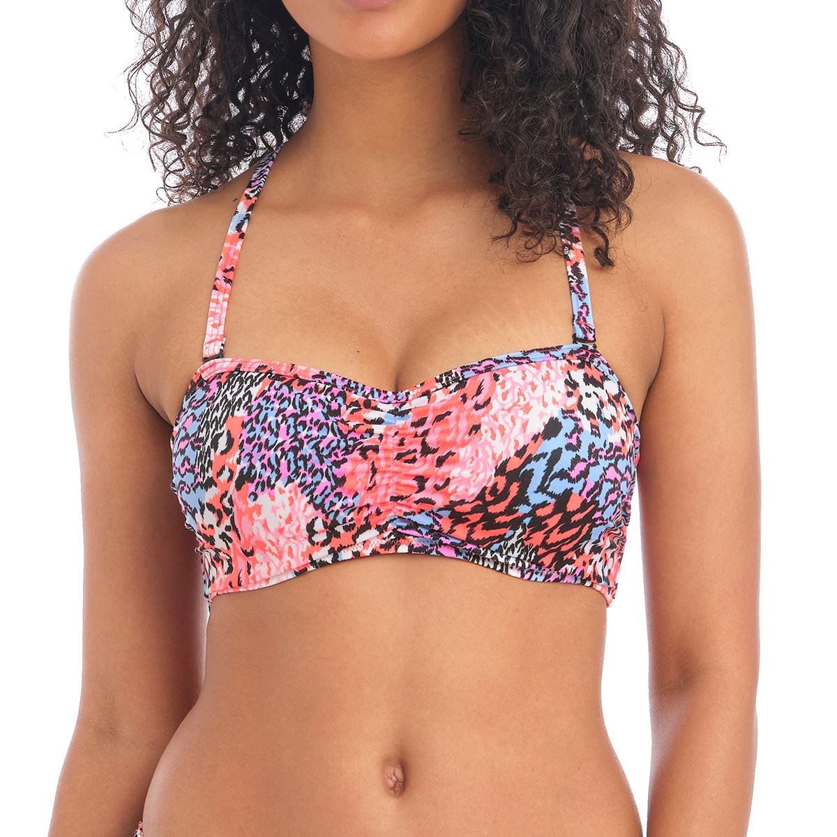 Freya Serengeti Haze Bandeau Bikini Top - Multi