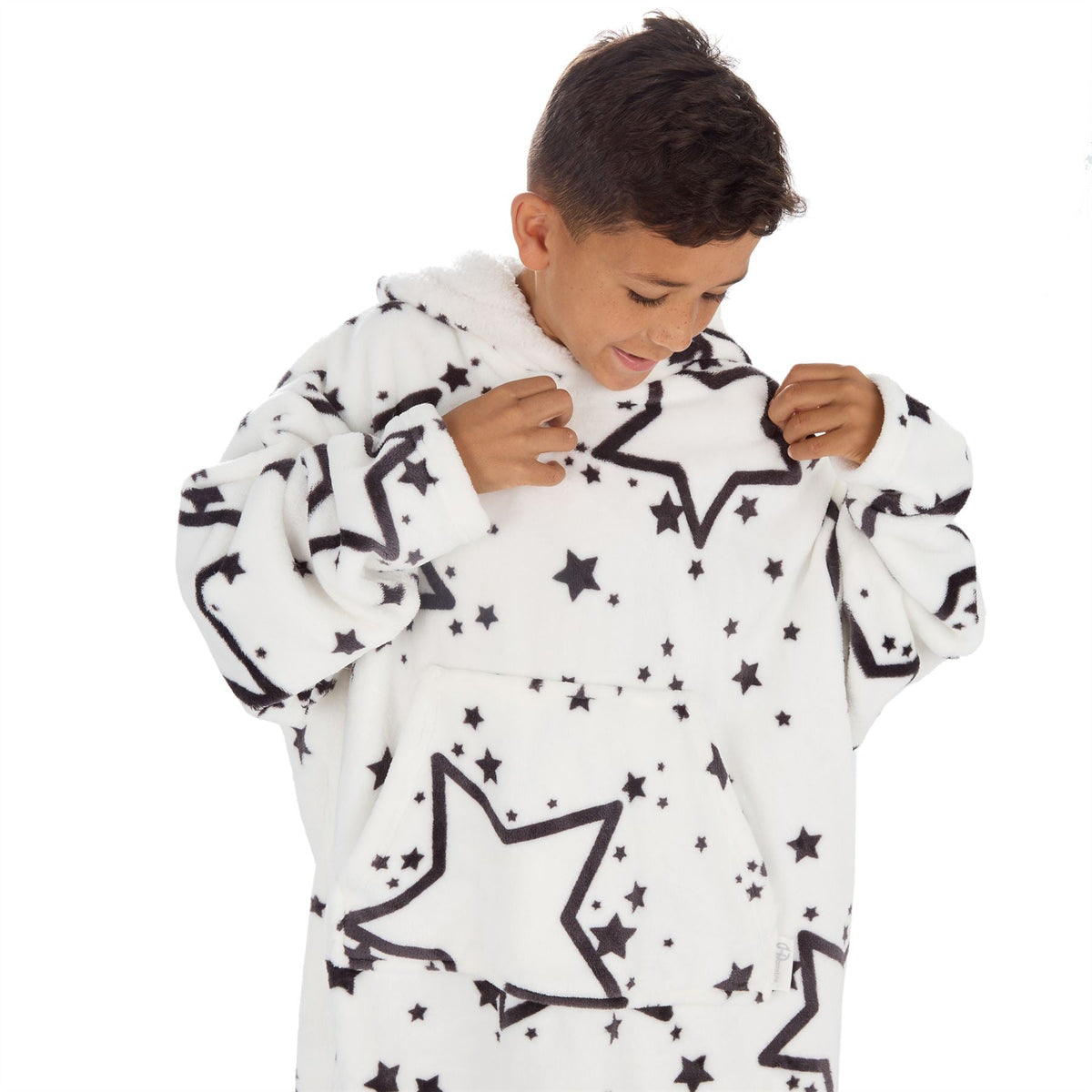 Huggable Hoodie Kids Fleece Oversized Hoodie - Stars Huggable Hoodie